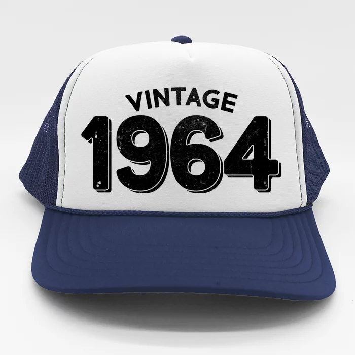 Distressed Vintage 1964 60th Birthday Trucker Hat