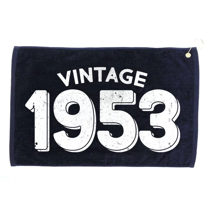 Distressed Vintage 1953 70th Birthday Grommeted Golf Towel