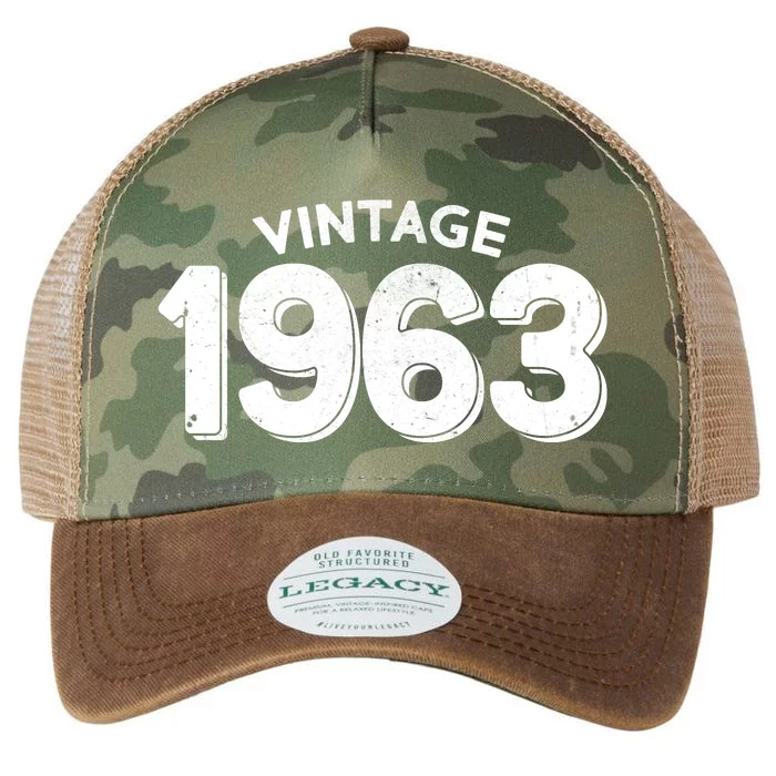 Distressed Vintage 1963 60th Birthday Legacy Tie Dye Trucker Hat