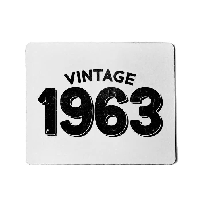 Distressed Vintage 1963 60th Birthday Mousepad