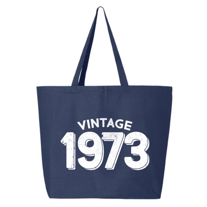 Distressed Vintage 1973 50th Birthday 25L Jumbo Tote