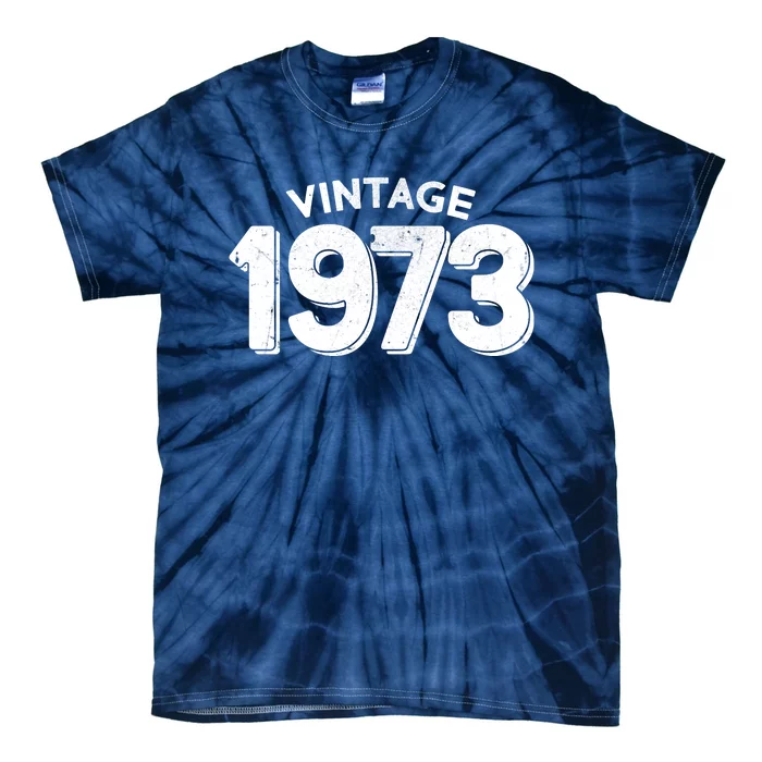 Distressed Vintage 1973 50th Birthday Tie-Dye T-Shirt