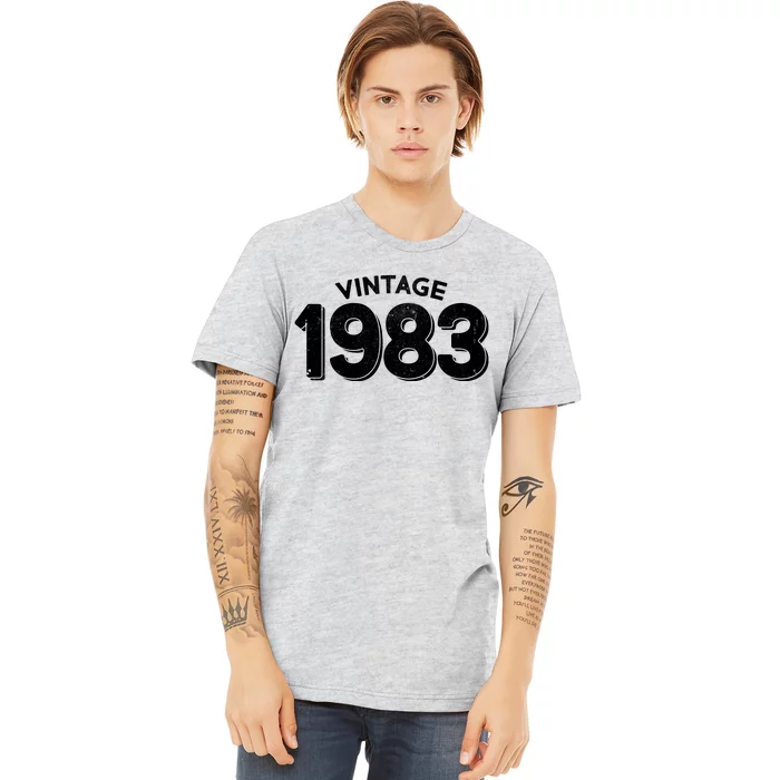 Distressed Vintage 1983 40th Birthday Premium T-Shirt