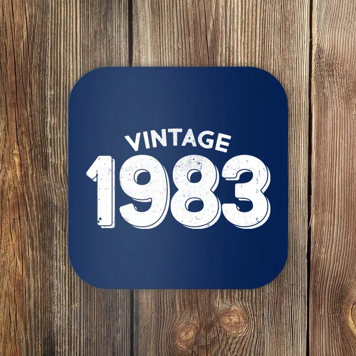 Distressed Vintage 1983 40th Birthday Coaster