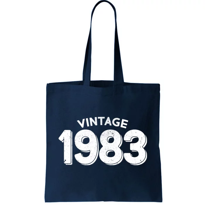 Distressed Vintage 1983 40th Birthday Tote Bag