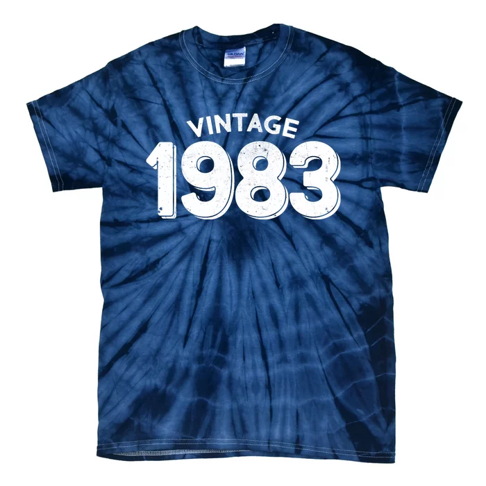 Distressed Vintage 1983 40th Birthday Tie-Dye T-Shirt