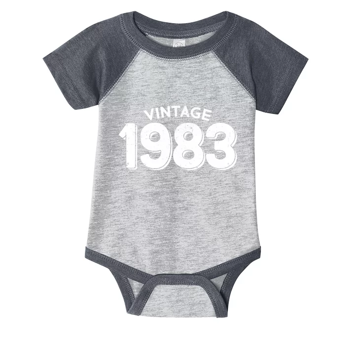 Distressed Vintage 1983 40th Birthday Infant Baby Jersey Bodysuit