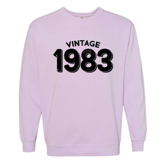 Distressed Vintage 1983 40th Birthday Garment-Dyed Sweatshirt