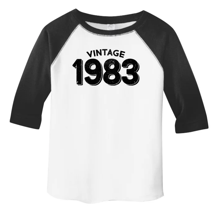 Distressed Vintage 1983 40th Birthday Toddler Fine Jersey T-Shirt