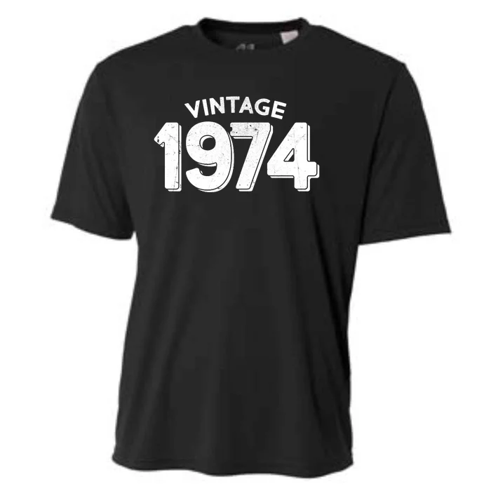 Distressed Vintage 1974 50th Birthday Cooling Performance Crew T-Shirt