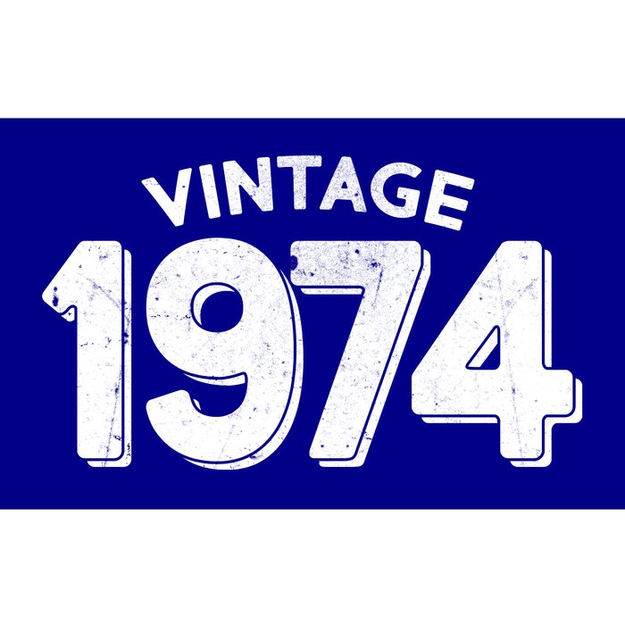 Distressed Vintage 1974 50th Birthday Bumper Sticker