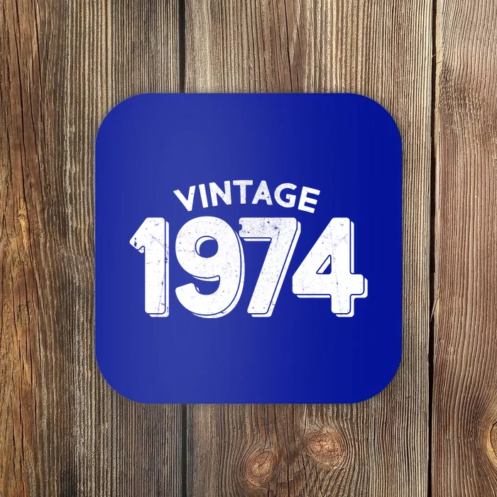 Distressed Vintage 1974 50th Birthday Coaster