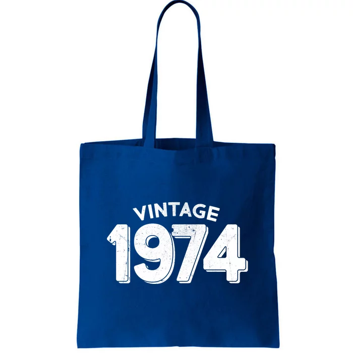 Distressed Vintage 1974 50th Birthday Tote Bag