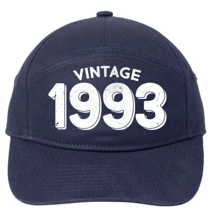 Distressed Vintage 1993 30th Birthday 7-Panel Snapback Hat