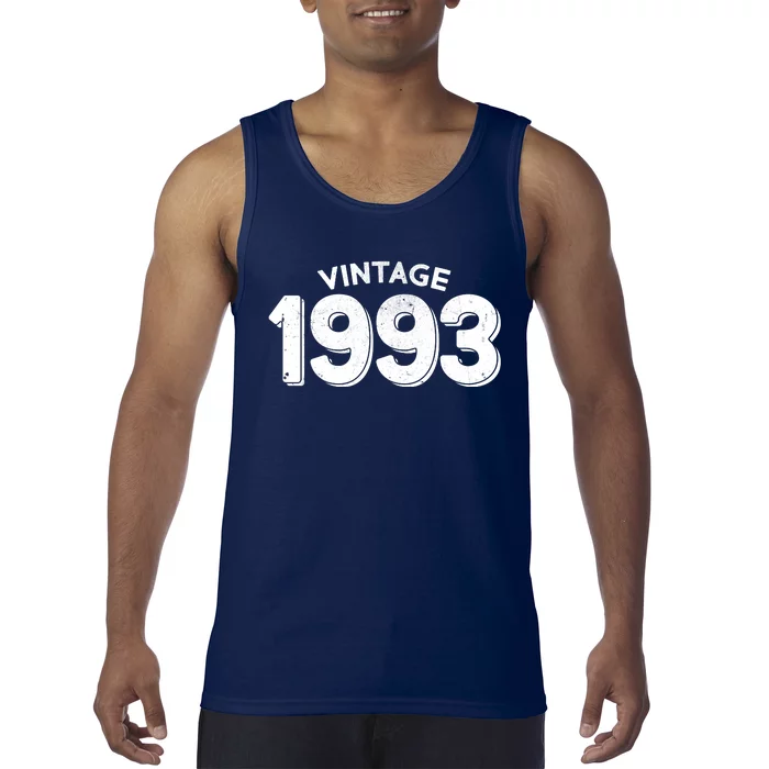 Distressed Vintage 1993 30th Birthday Tank Top