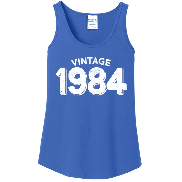 Distressed Vintage 1984 40th Birthday Ladies Essential Tank