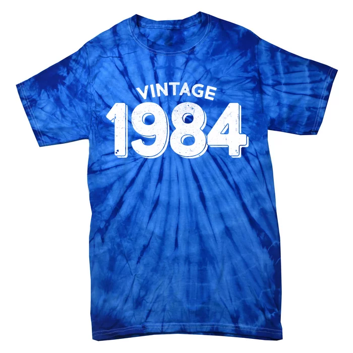 Distressed Vintage 1984 40th Birthday Tie-Dye T-Shirt