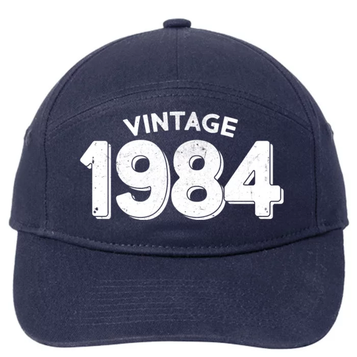 Distressed Vintage 1984 40th Birthday 7-Panel Snapback Hat