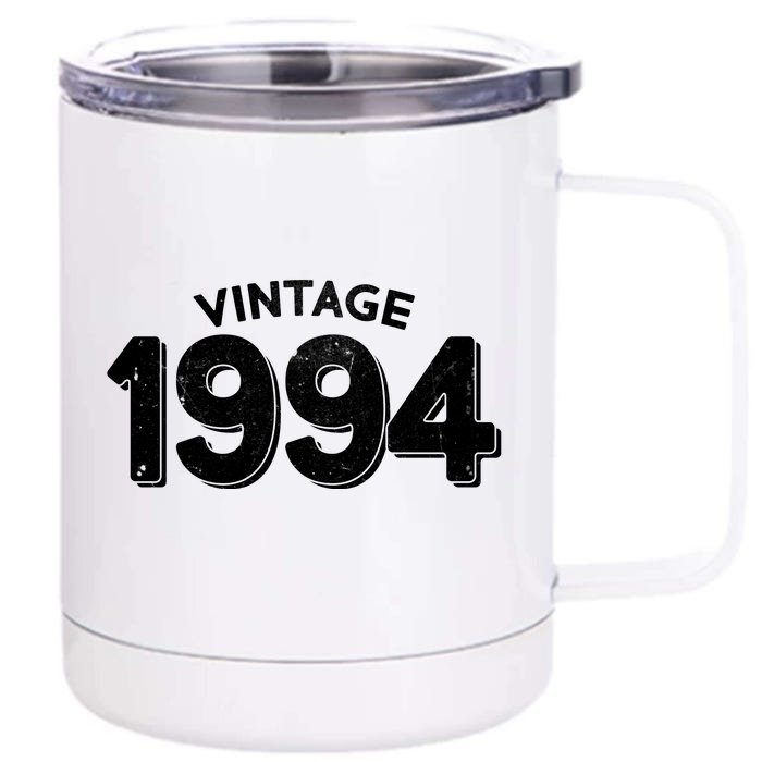 Distressed Vintage 1994 30th Birthday Front & Back 12oz Stainless Steel Tumbler Cup