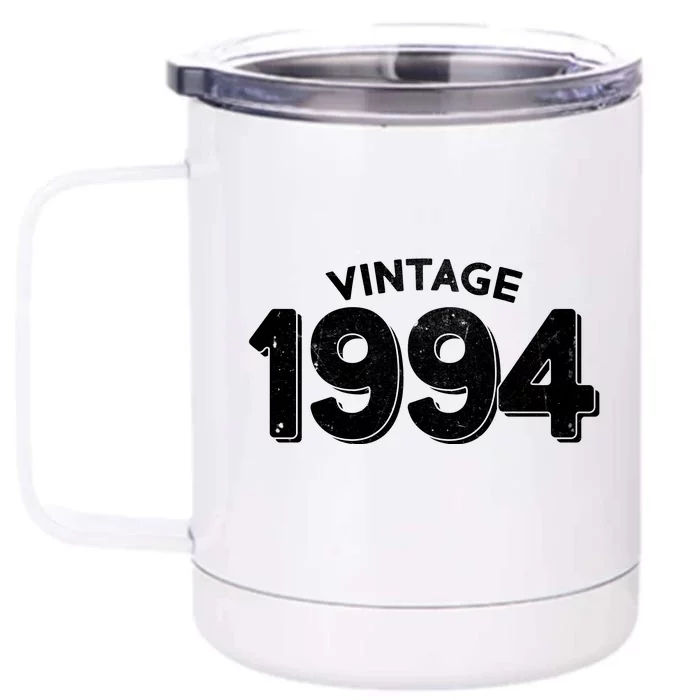 Distressed Vintage 1994 30th Birthday Front & Back 12oz Stainless Steel Tumbler Cup