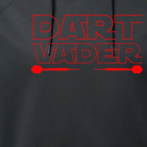 Dart Vader 180 Darts Darts Dart Player Gift Darts Performance Fleece Hoodie