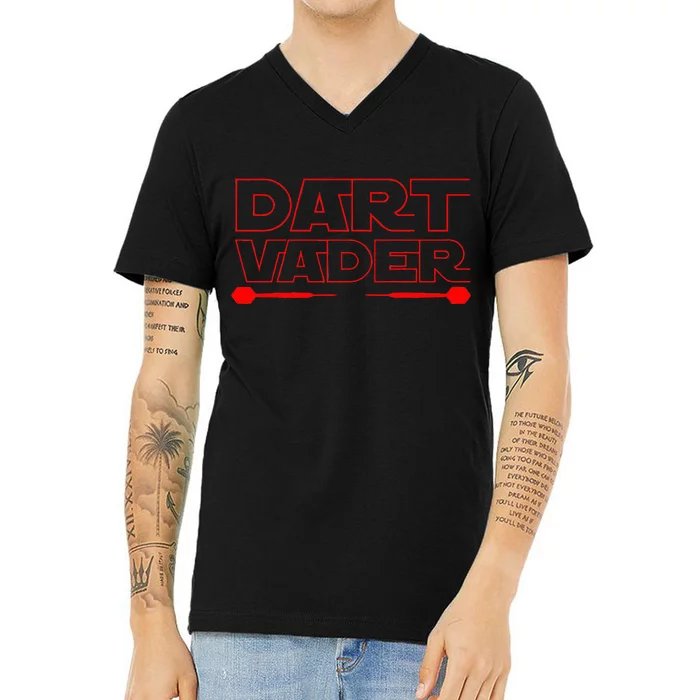 Dart Vader 180 Darts Darts Dart Player Gift Darts V-Neck T-Shirt