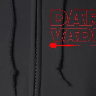 Dart Vader 180 Darts Darts Dart Player Gift Darts Full Zip Hoodie