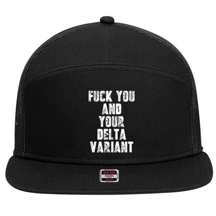 Delta Variant 7 Panel Mesh Trucker Snapback Hat