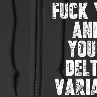 Delta Variant Full Zip Hoodie