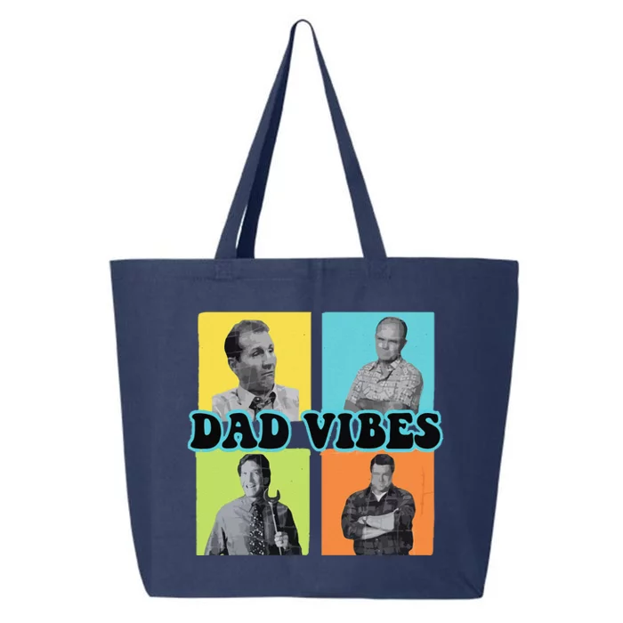 Dad Vibes 90s Dad Vibes Retro Funny 25L Jumbo Tote