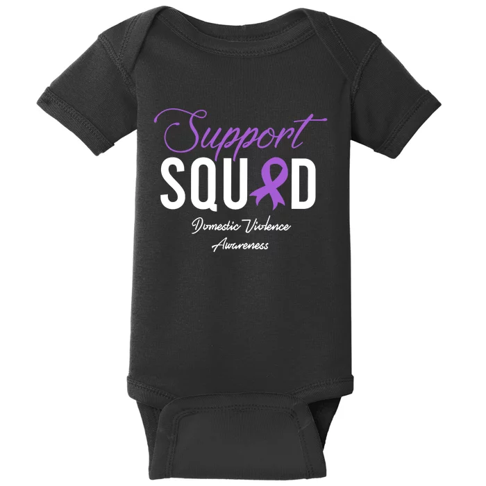 Domestic Violence Awareness Support Squad Baby Bodysuit