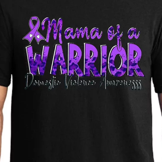 Domestic Violence Awareness Purple Mama Of A Warrior Pajama Set