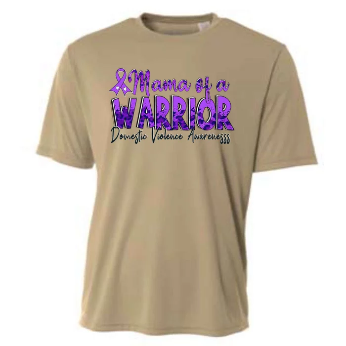 Domestic Violence Awareness Purple Mama Of A Warrior Cooling Performance Crew T-Shirt