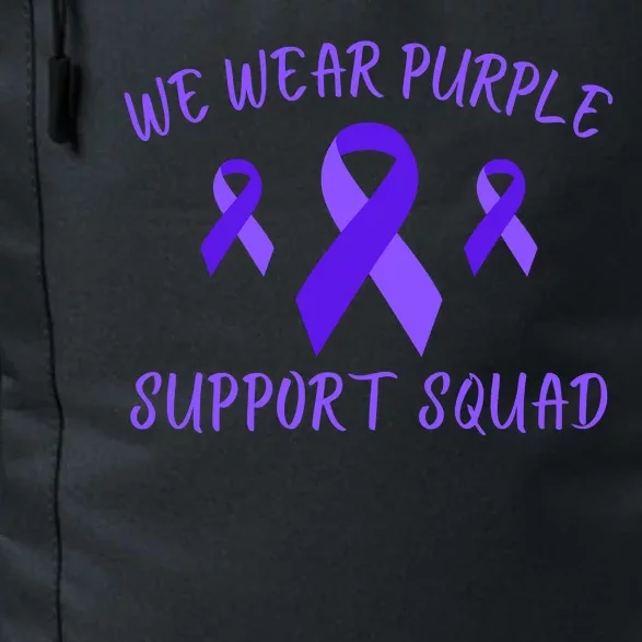 Domestic Violence Awareness Purple Ribbon In October We Wear Purple Daily Commute Backpack