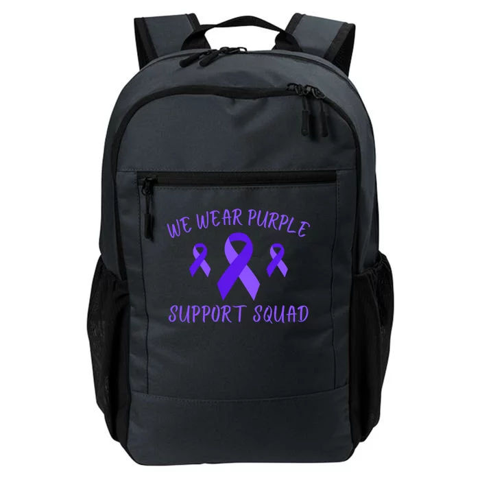 Domestic Violence Awareness Purple Ribbon In October We Wear Purple Daily Commute Backpack