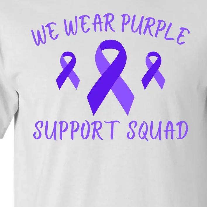 Domestic Violence Awareness Purple Ribbon In October We Wear Purple Tall T-Shirt