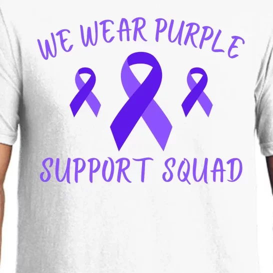 Domestic Violence Awareness Purple Ribbon In October We Wear Purple Pajama Set