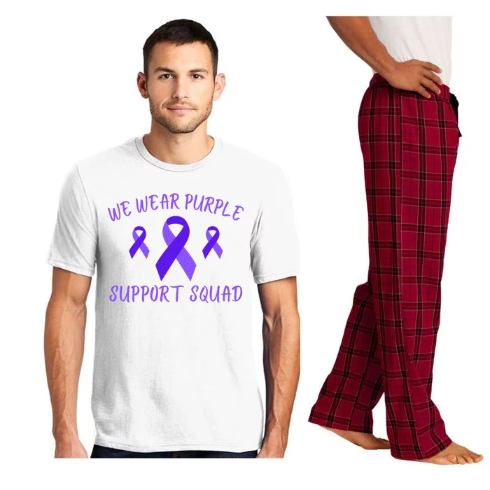 Domestic Violence Awareness Purple Ribbon In October We Wear Purple Pajama Set