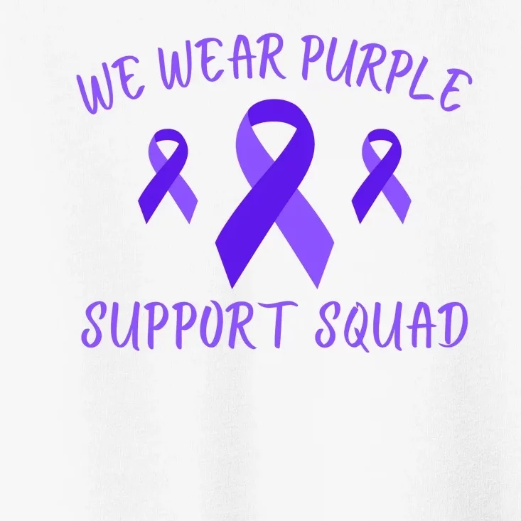 Domestic Violence Awareness Purple Ribbon In October We Wear Purple Toddler T-Shirt