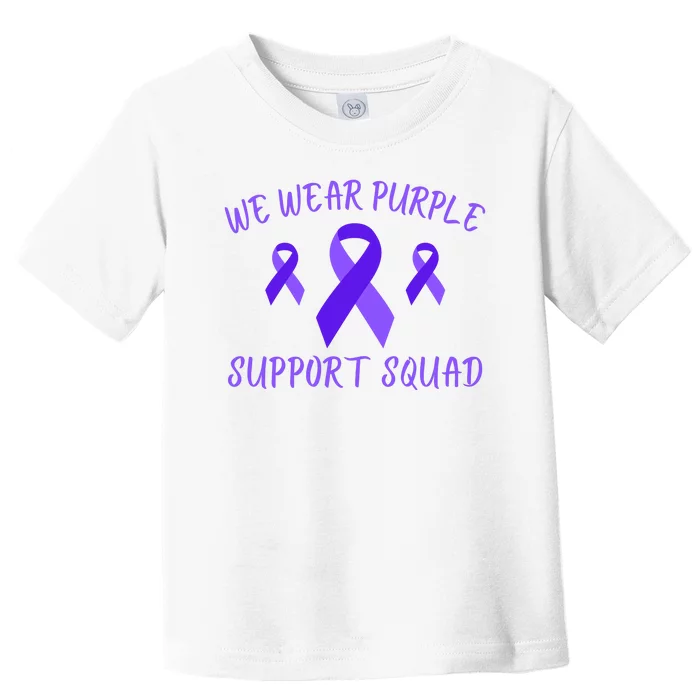 Domestic Violence Awareness Purple Ribbon In October We Wear Purple Toddler T-Shirt