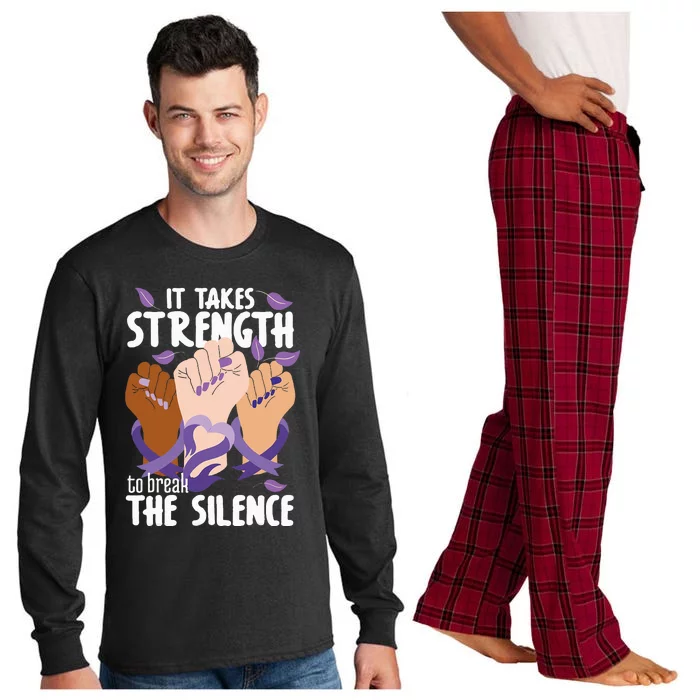 Domestic Violence Awareness Break The Silence Long Sleeve Pajama Set