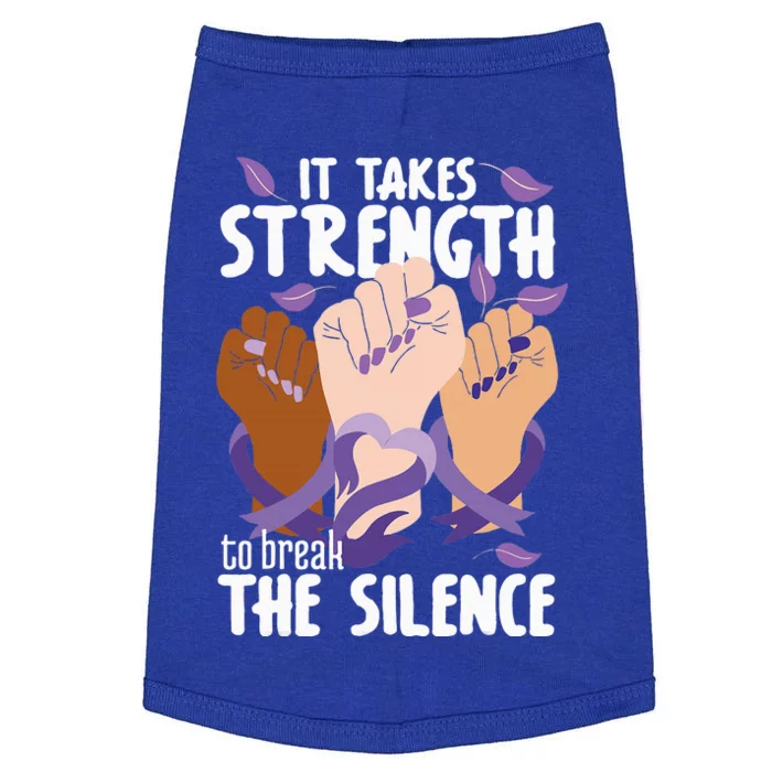 Domestic Violence Awareness Break The Silence Doggie Tank