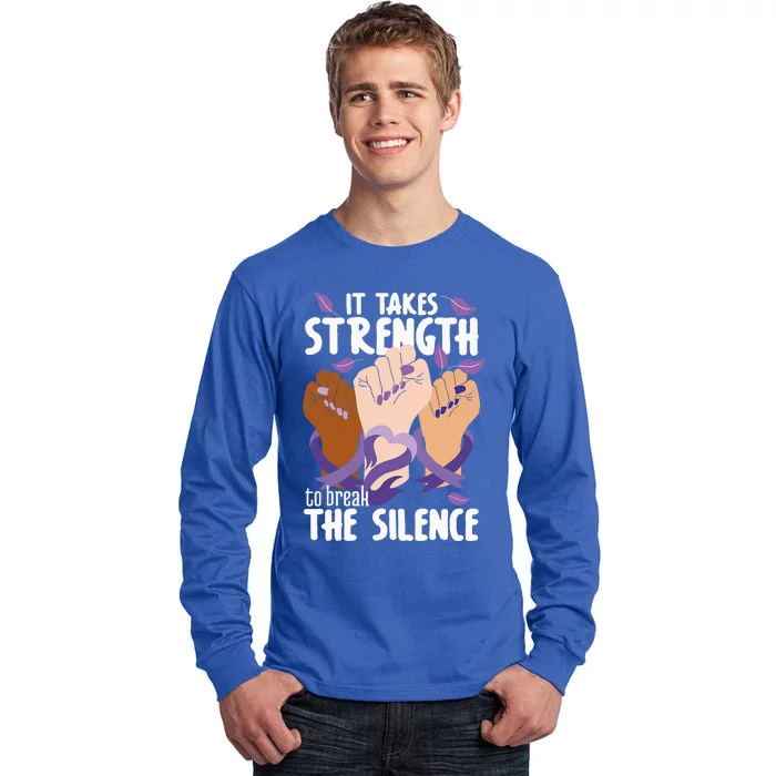 Domestic Violence Awareness Break The Silence Tall Long Sleeve T-Shirt