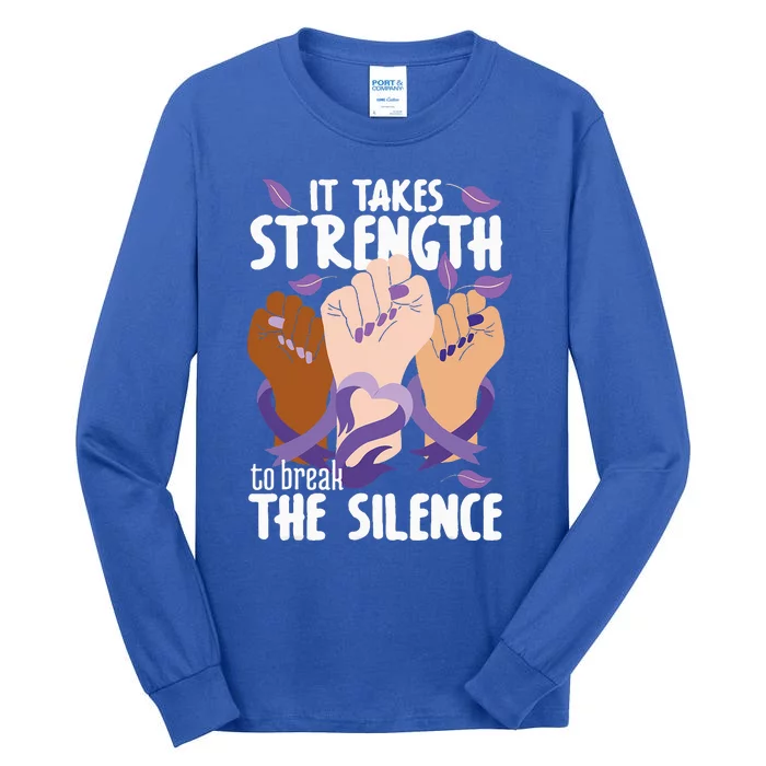 Domestic Violence Awareness Break The Silence Tall Long Sleeve T-Shirt