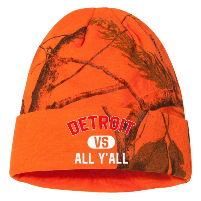 D.E.T.R.O.I.T Vs All Yall Funny Detroit Kati - 12in Camo Beanie