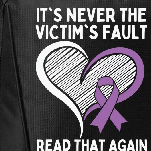 Domestic Violence Awareness Sexual Assault Awareness Gift City Backpack