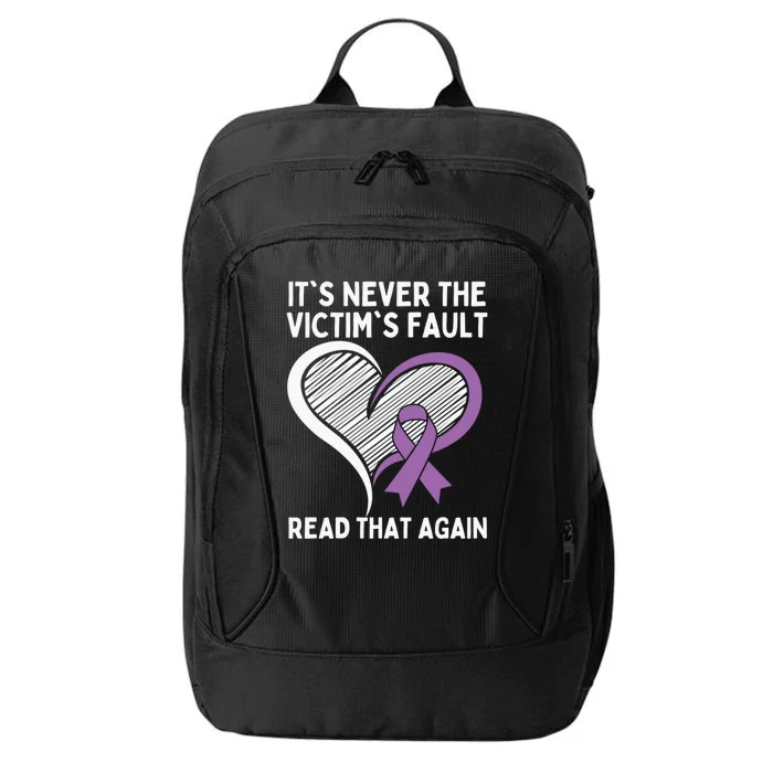 Domestic Violence Awareness Sexual Assault Awareness Gift City Backpack