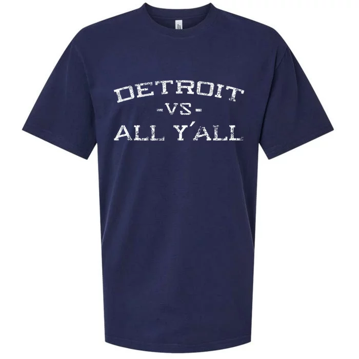 Detroit Vs All Yall Everyone For YAll In Detroit Sueded Cloud Jersey T-Shirt