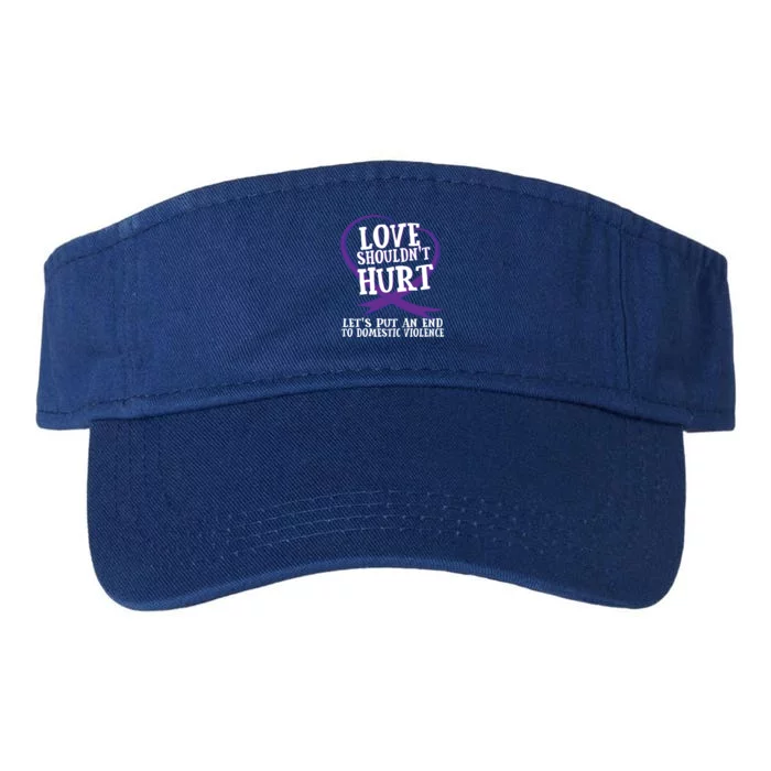 Domestic Violence Awareness Survivor Support Month Gift Valucap Bio-Washed Visor