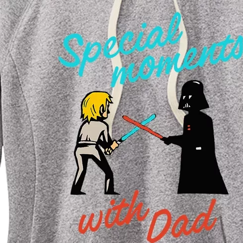 D.Arth V.Ader And Luke Special Moments With Dad Women's Fleece Hoodie